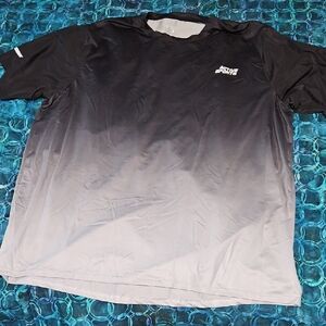 PS4 Men's Black and Gray Short Sleeve Tee Size 3X